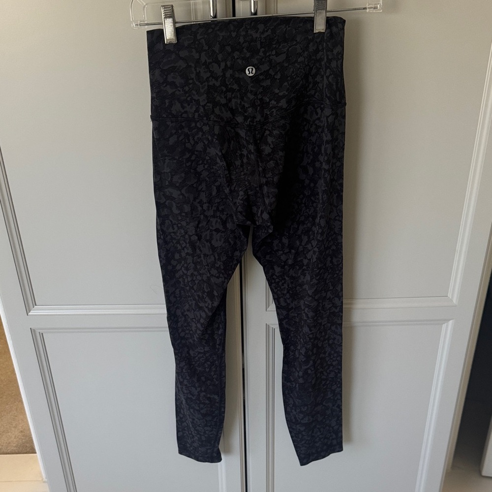 Lululemon Black Patterned High-Rise Align Leggings